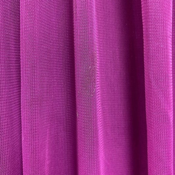 Xscape Gown Maxi Dress Women's Size 14 Purple One Shoulder Prom Beaded Polyester - Picture 4 of 6